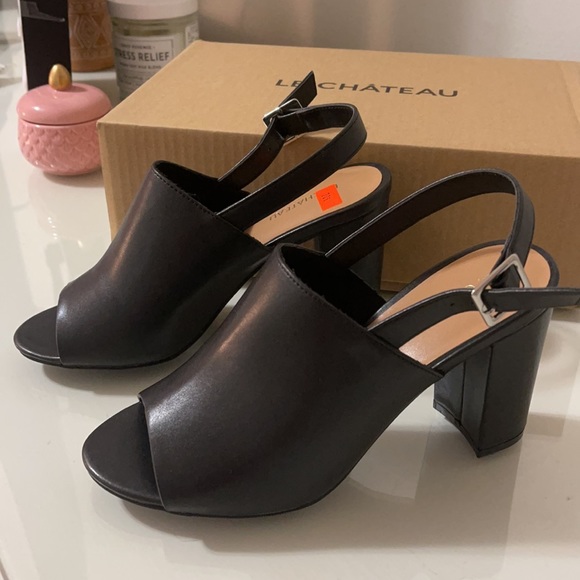 le chateau Shoes - Peep Toe Slingback Sandal - Lê Chateau